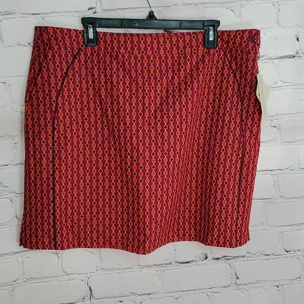 EP Pro Active Golf Tennis Sangria Skort Womens Size 16 NWT